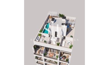 Квартира / квартира - Новое здание - Torrevieja - Playa de El Cura