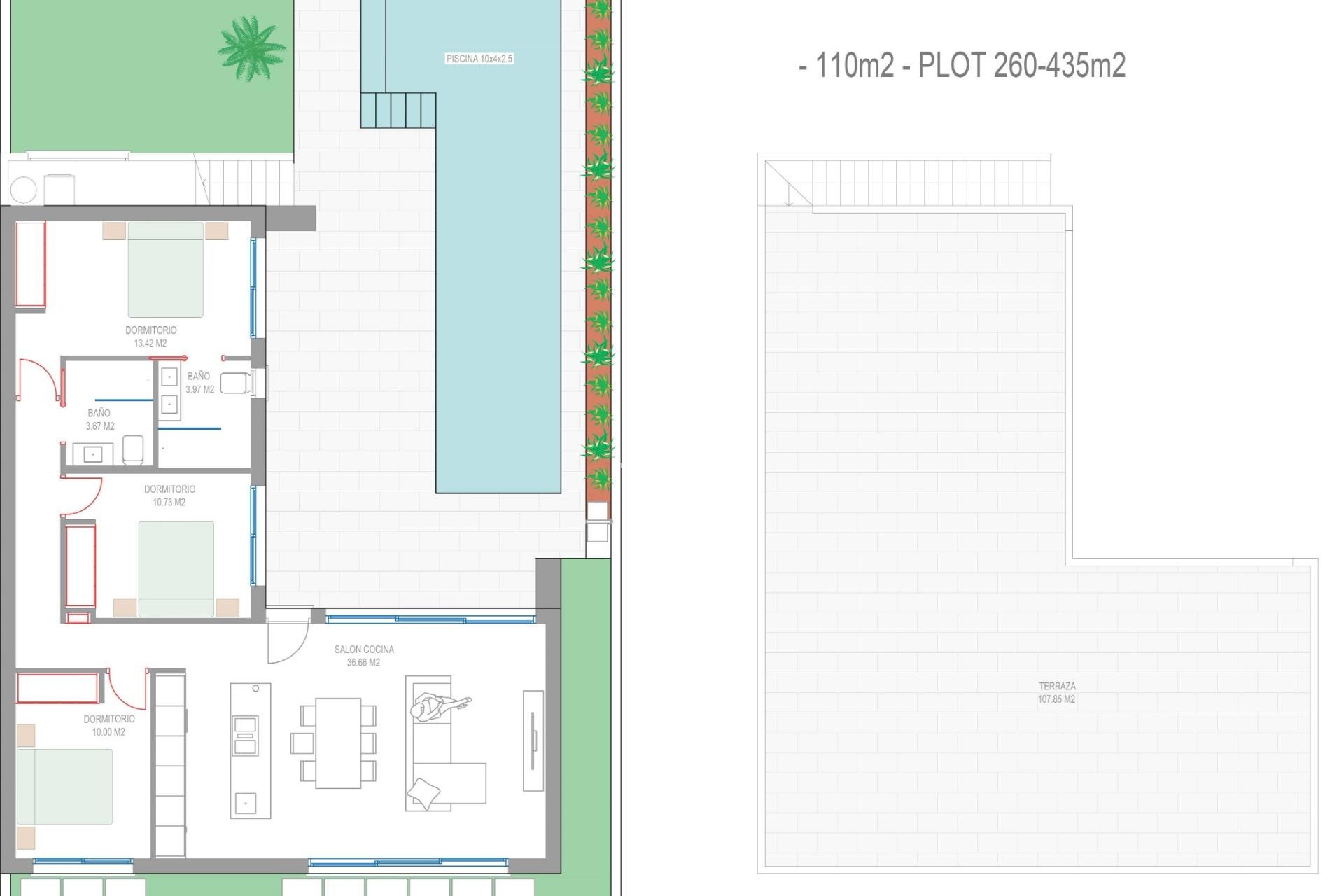Neue Gebäude - Villa - San Javier - Parque del doce