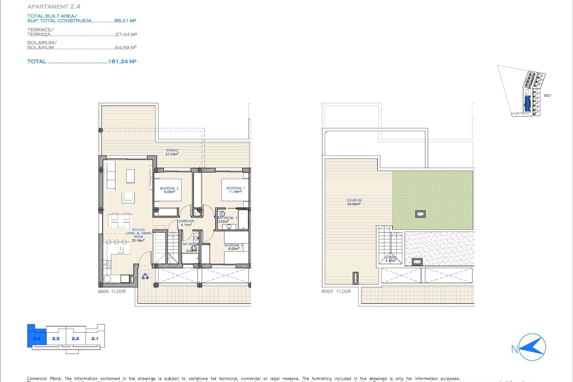 New Build - Apartment / flat - Los Alcázares - Serena Golf