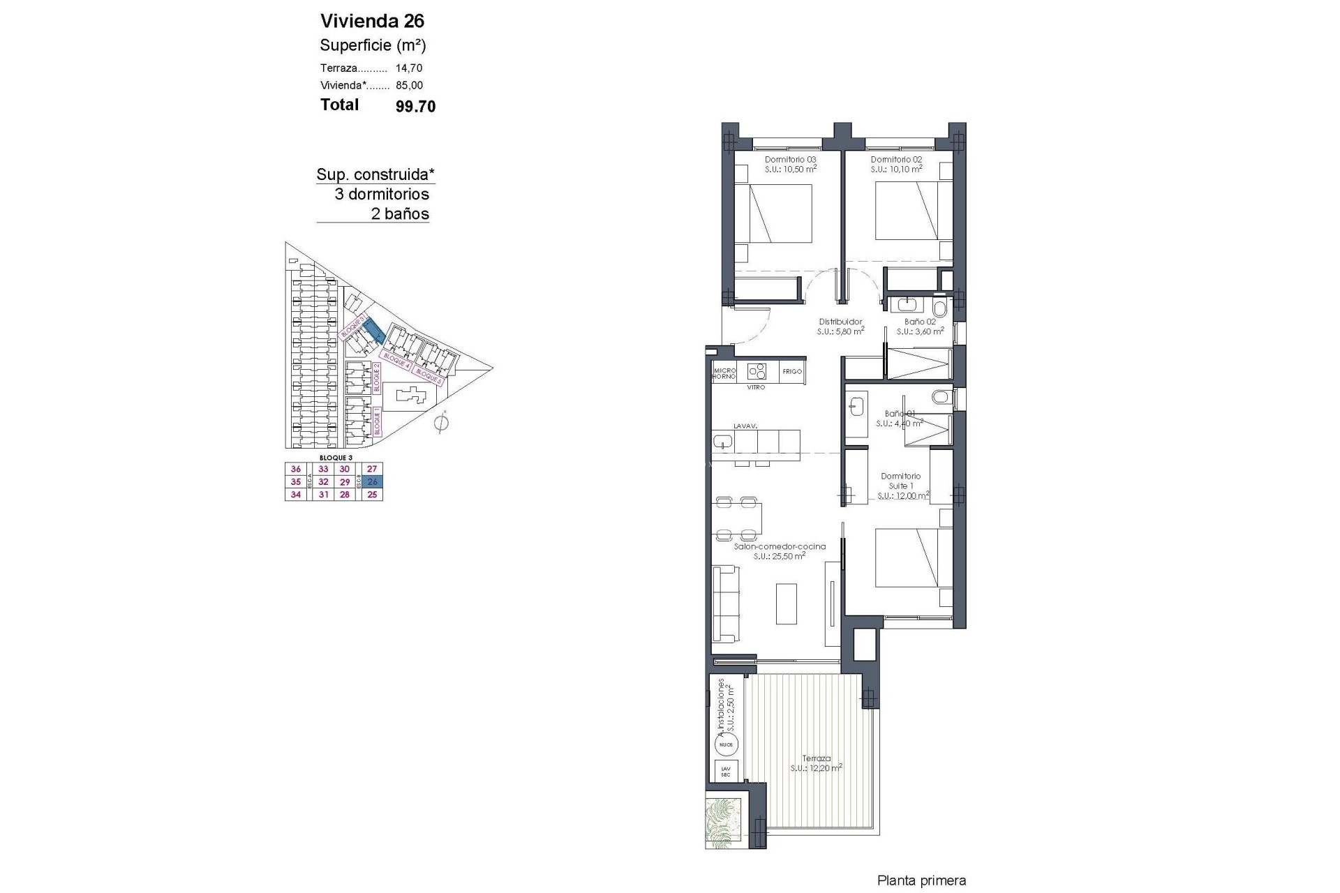 New Build - Apartment / flat - Los Alcázares - Serena Golf