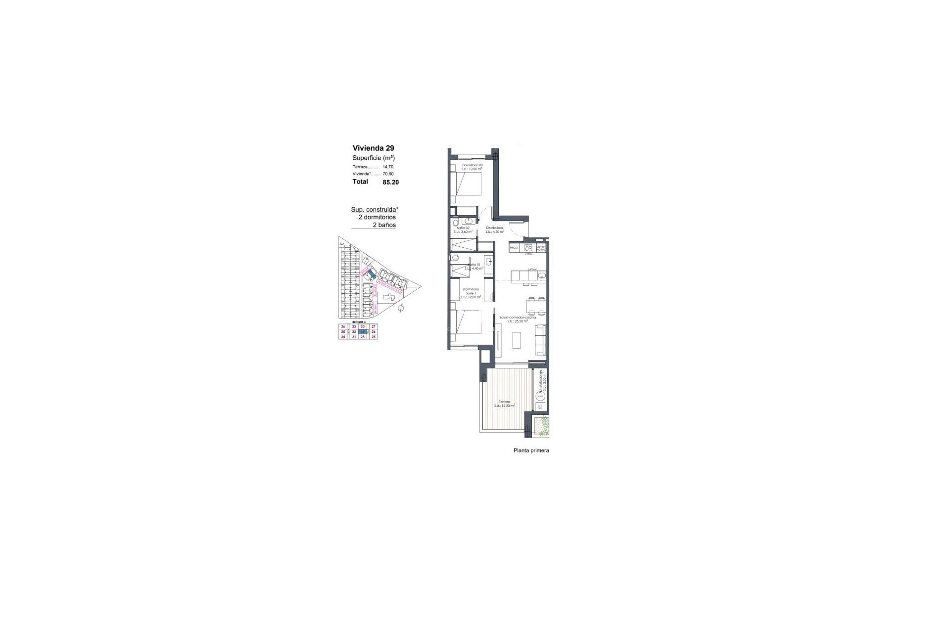 New Build - Apartment / flat - Los Alcázares - Serena Golf