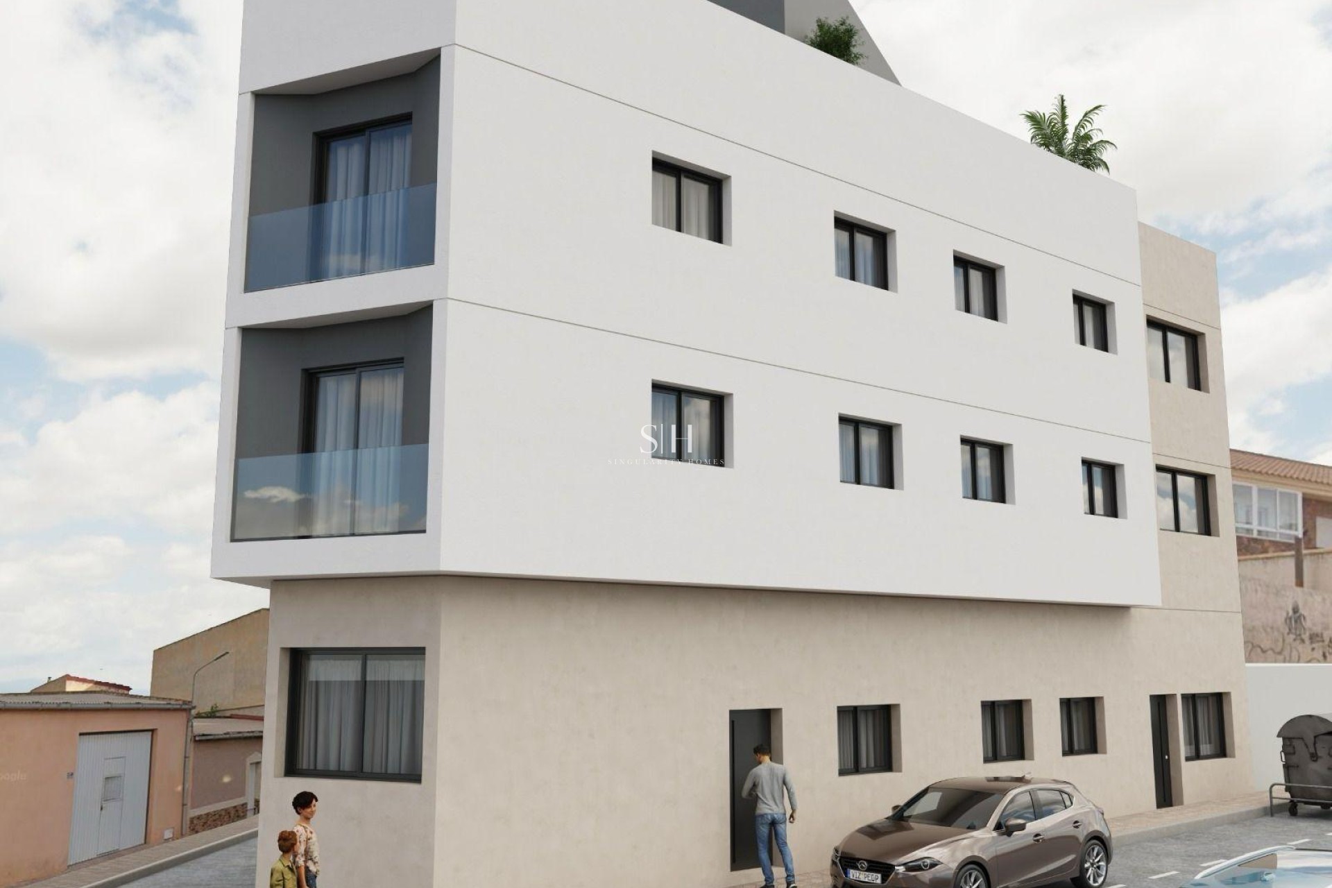 New Build - Apartment / flat - Mazarron - pueblo