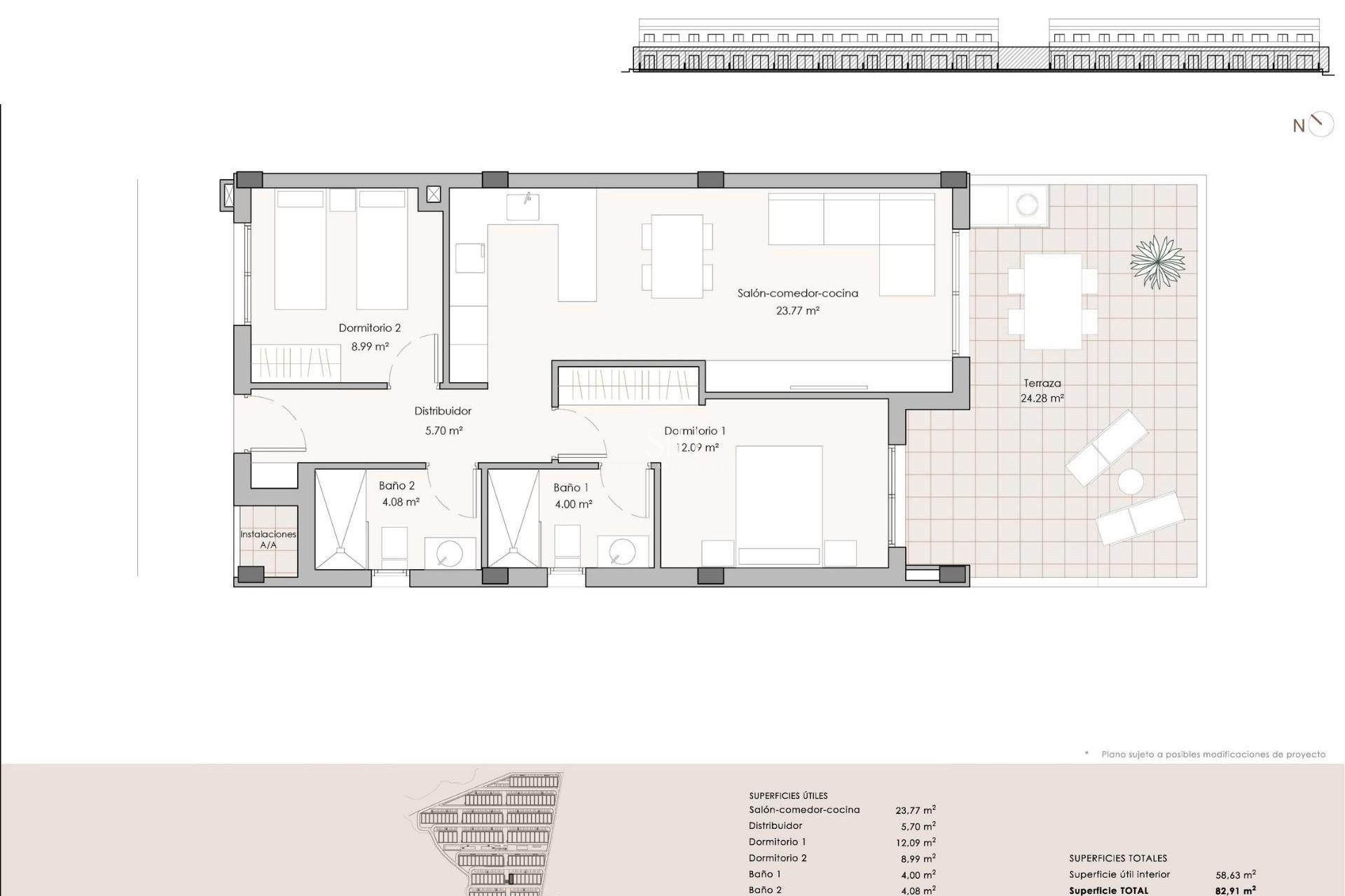 New Build - Apartment / flat - Pulpi - Aguilón Golf
