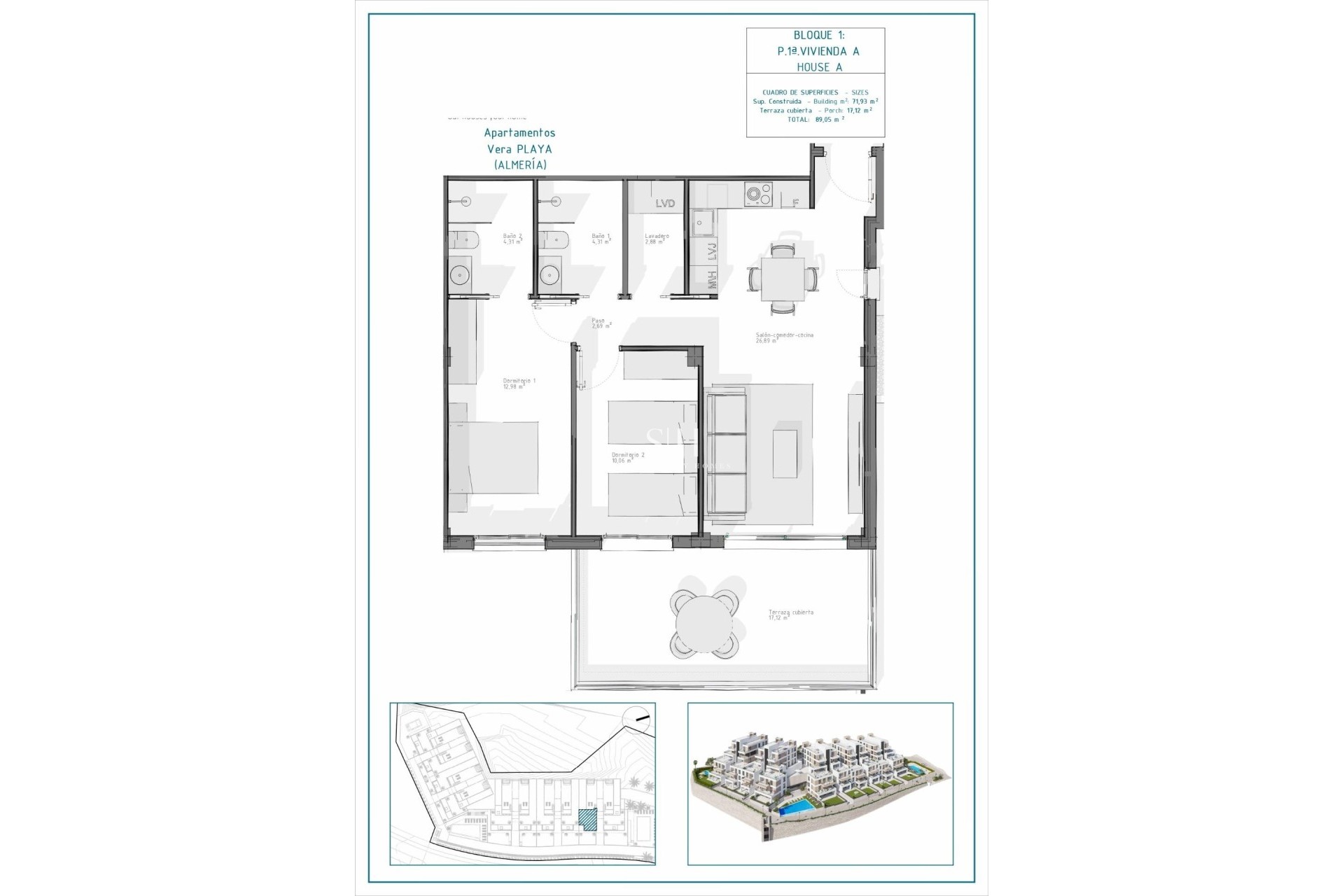 New Build - Apartment / flat - Vera - Pueblo Salinas