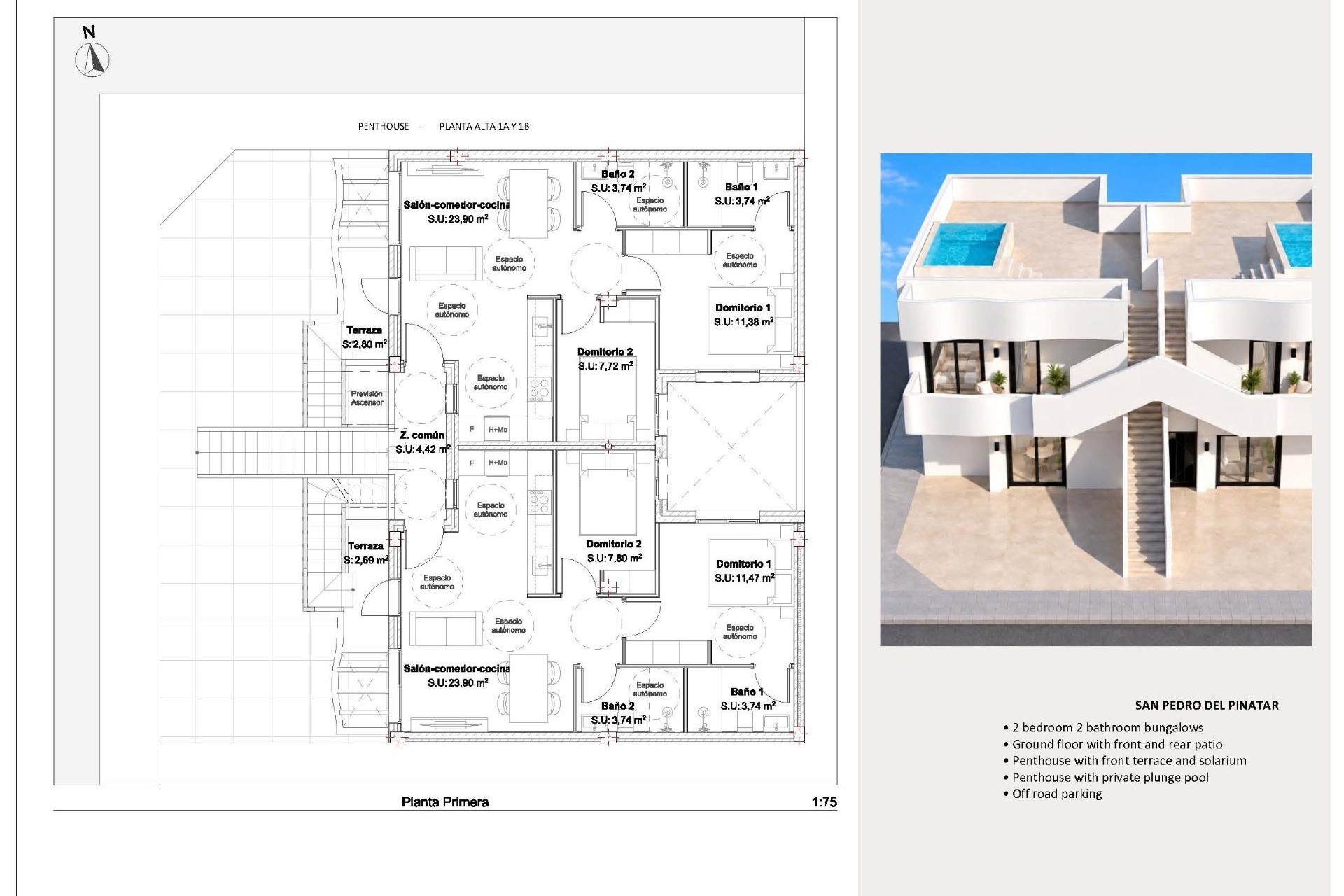 New Build - Bungalow - San Pedro del Pinatar - Los Peñascos