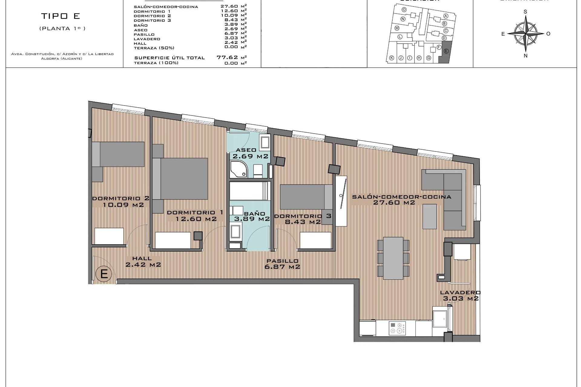 Nieuwbouw Woningen - Appartement / flat - Algorfa - Pueblo