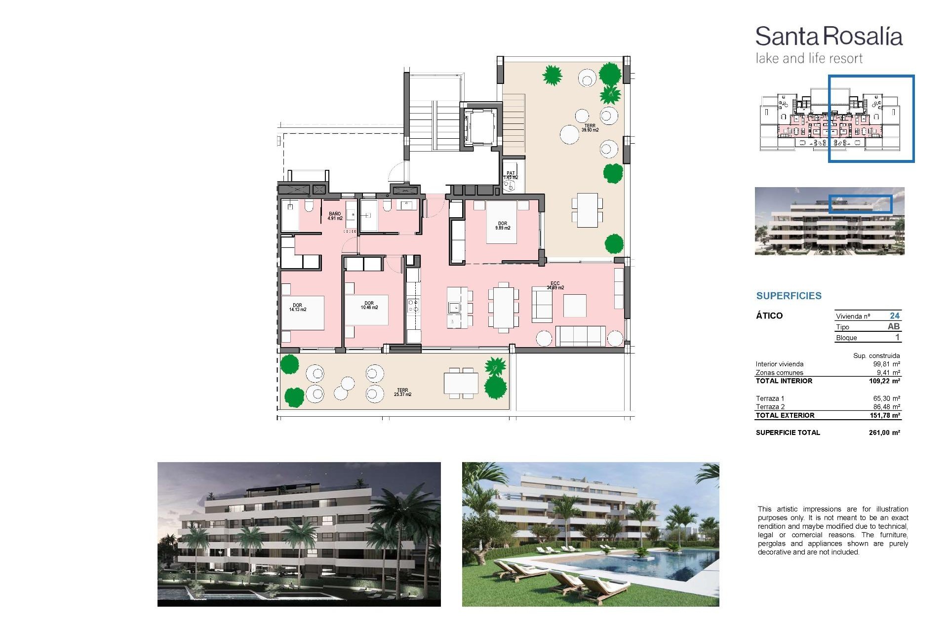 Nieuwbouw Woningen - Appartement / flat - Torre Pacheco - Santa Rosalia Lake And Life Resort