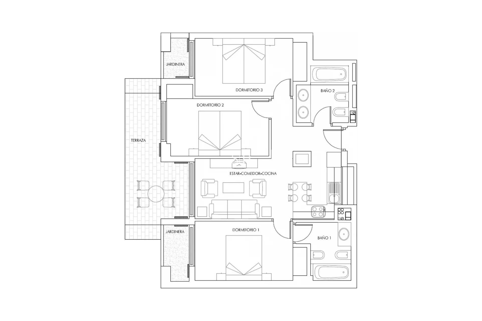 Nieuwbouw Woningen - Appartement / flat - Vera - Puerto del Rey