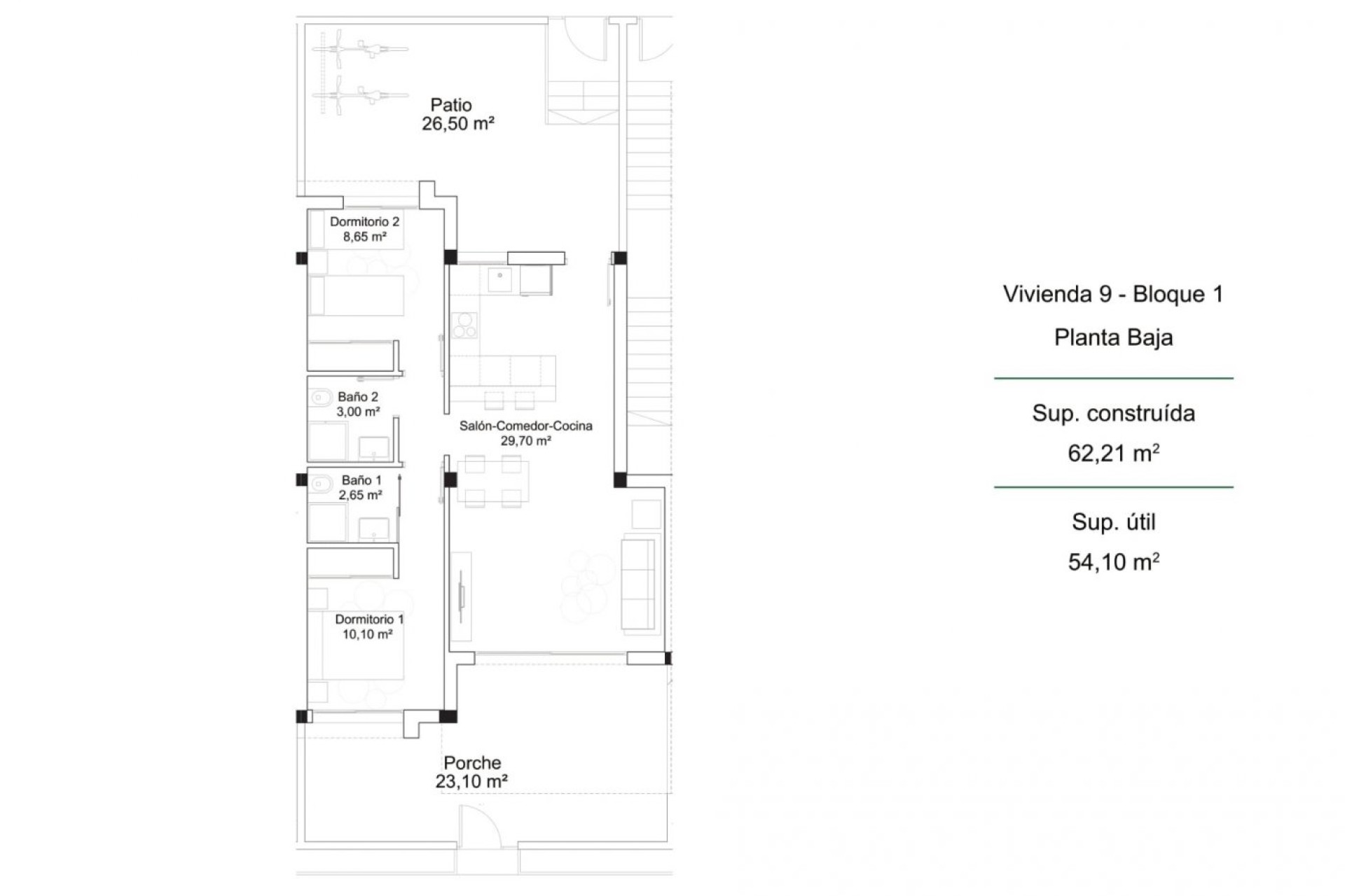 Nieuwbouw Woningen - Bungalow - Orihuela Costa - PAU 26