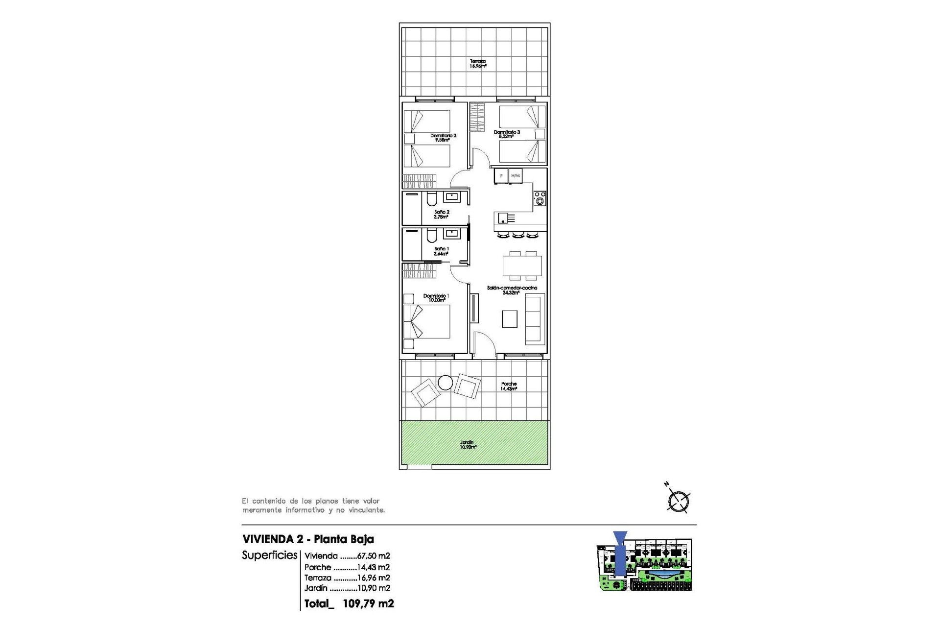 Nieuwbouw Woningen - Bungalow - Pilar de la Horadada - Parque Ramon eugenio Escudero