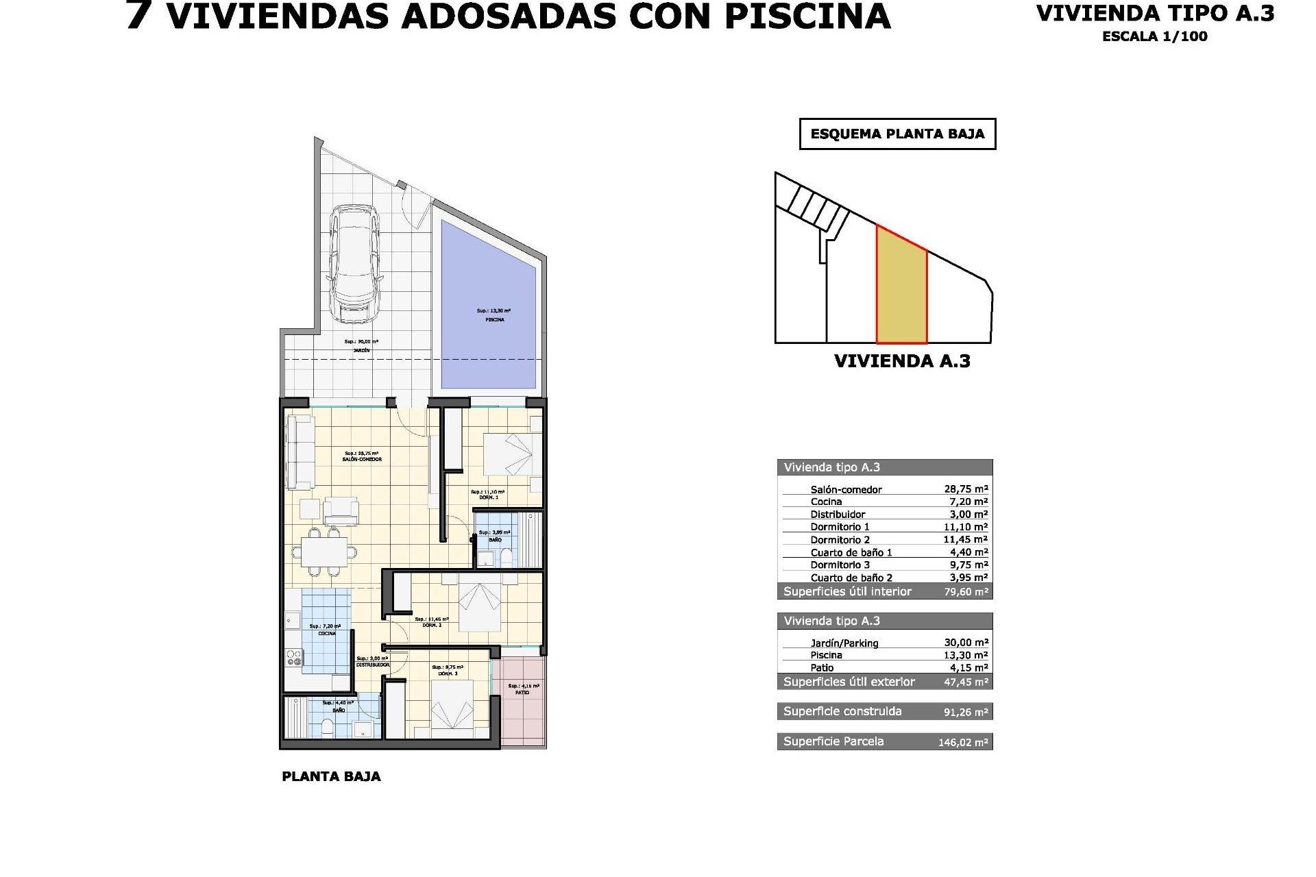 Nieuwbouw Woningen - Bungalow - Pilar de la Horadada - pueblo