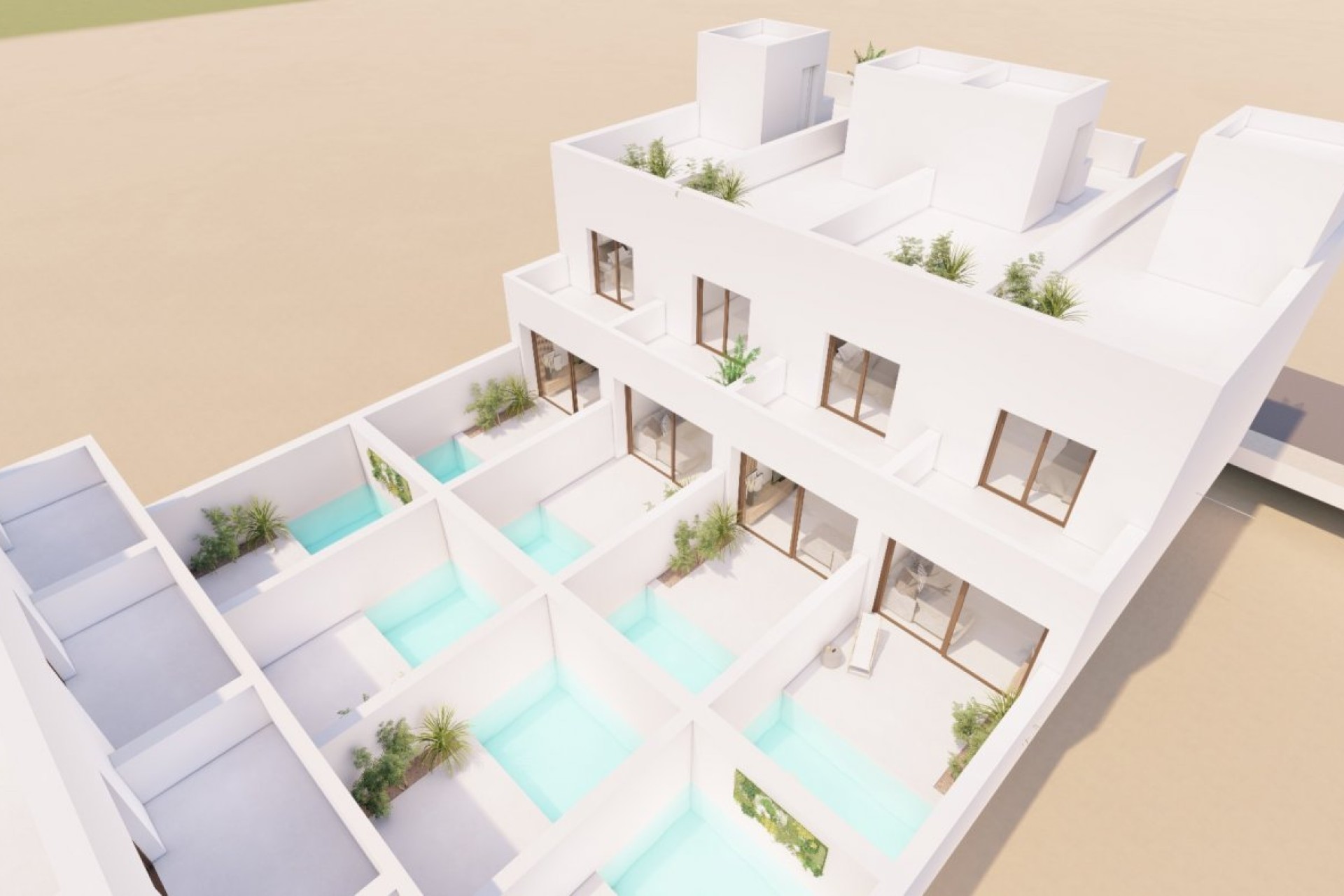 Nieuwbouw Woningen - Town House - San Javier - pueblo