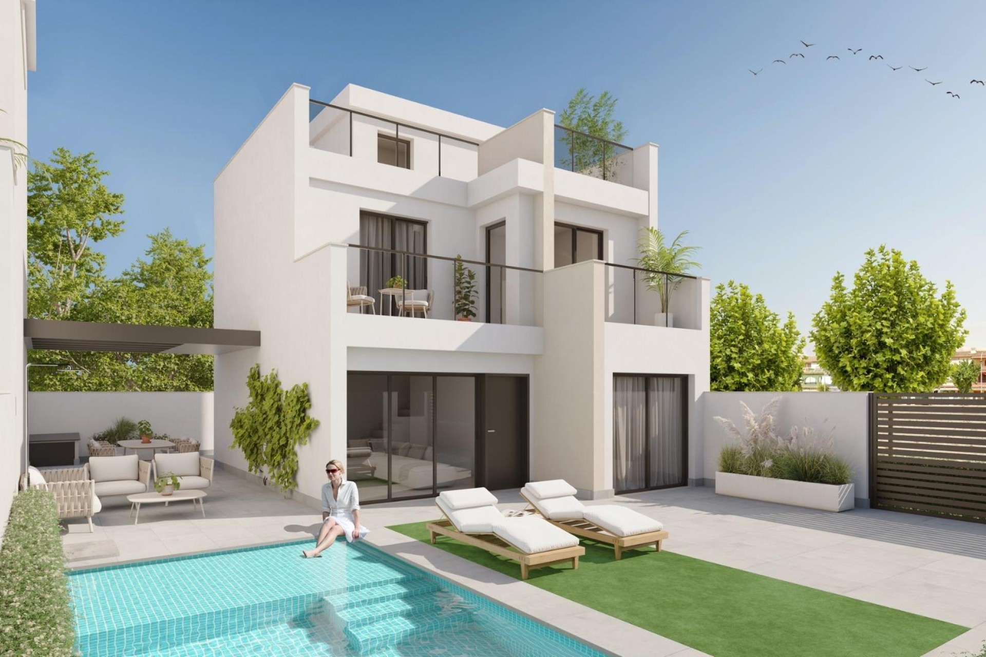 Nieuwbouw Woningen - Villa - Los Alcázares - Playa la Atascadera