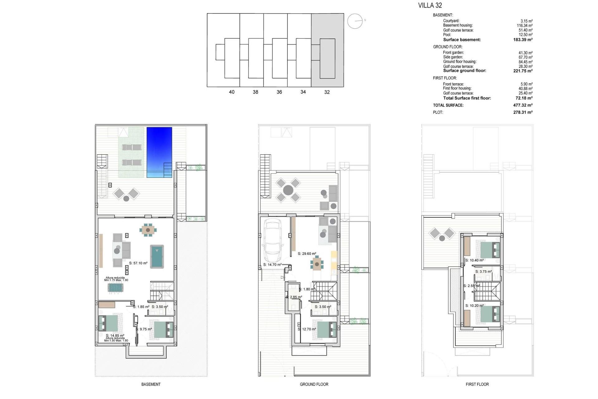 Nieuwbouw Woningen - Villa - Los Alcázares - Serena Golf