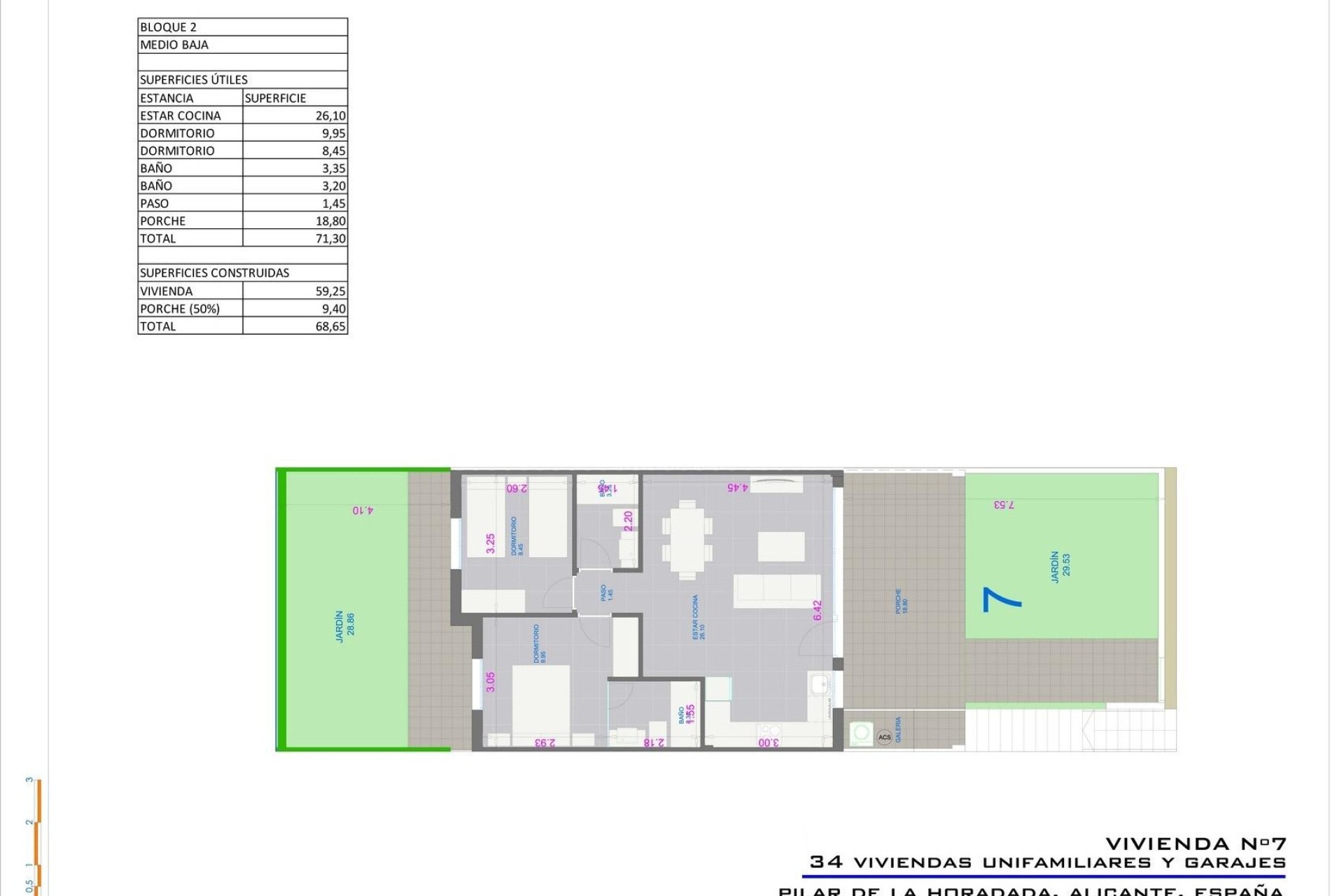 Новое здание - Бунгало - Pilar de la Horadada - pueblo