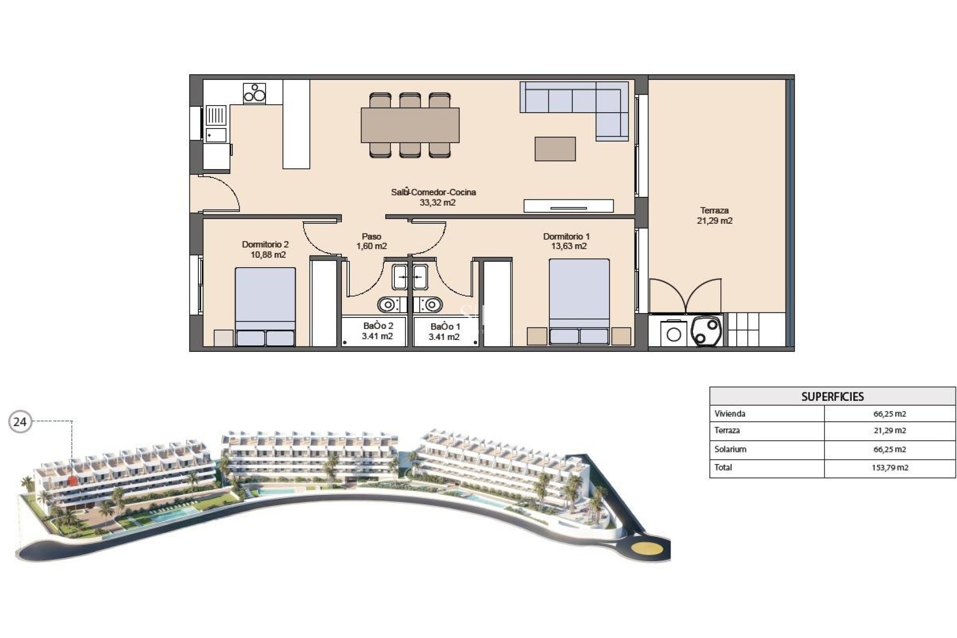 Новое здание - Квартира / квартира - Finestrat - Balcón De Finestrat