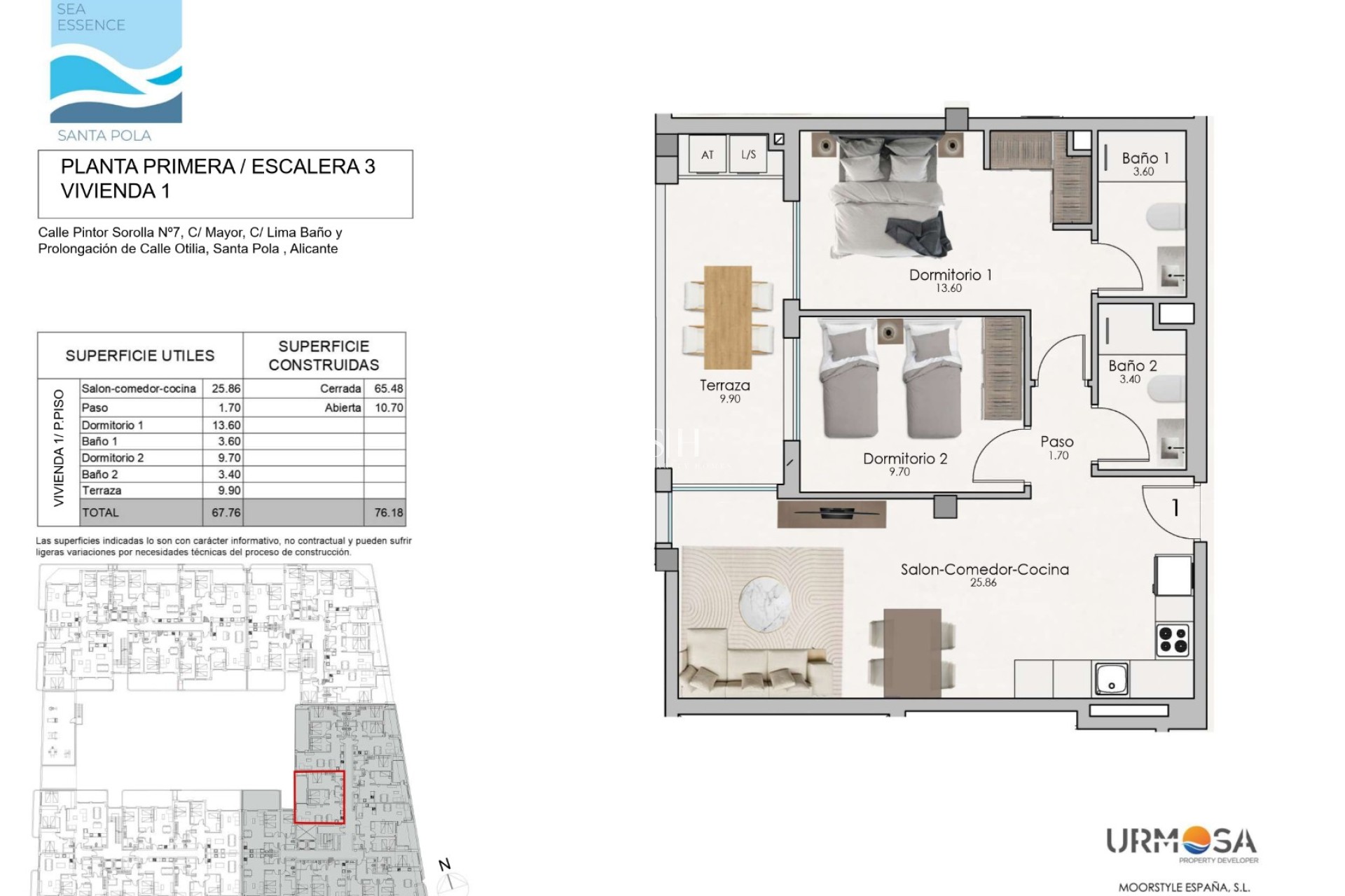 Новое здание - Квартира / квартира - Santa Pola - Estacion de autobuses