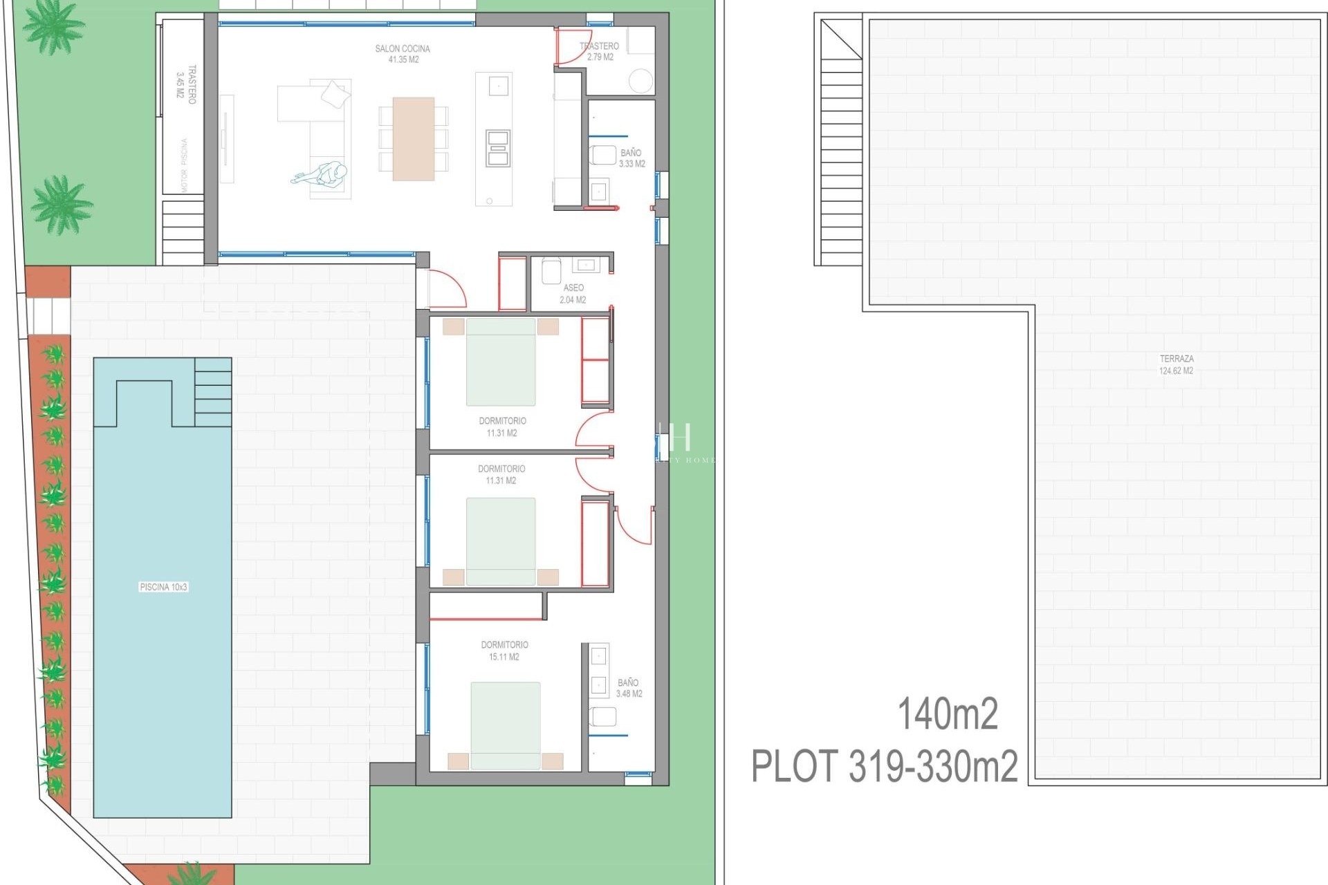 Новое здание - Villa - San Javier - Parque del doce