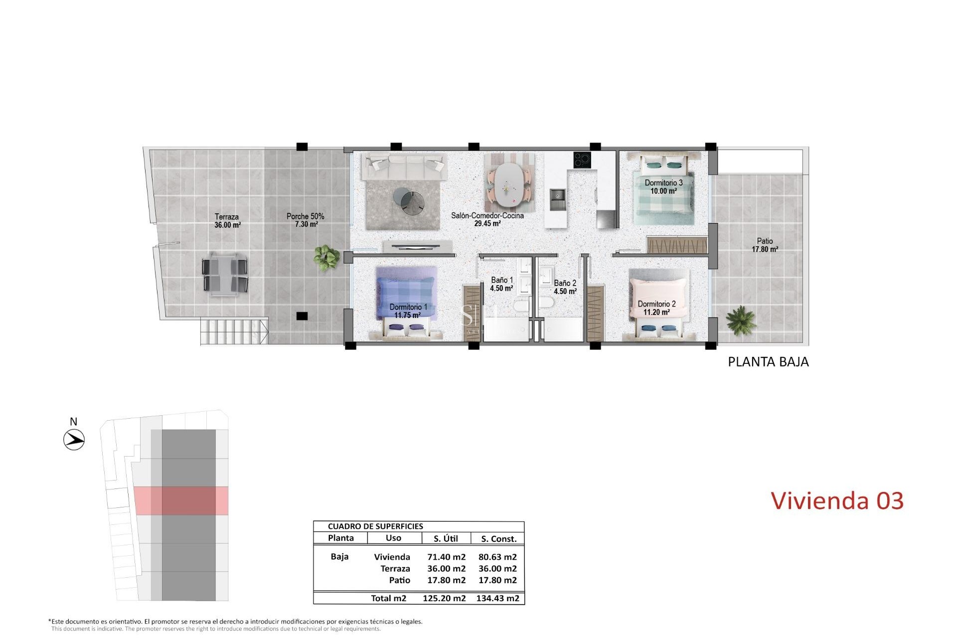 Nowy budynek - Bungalow - Pilar de la Horadada - pueblo