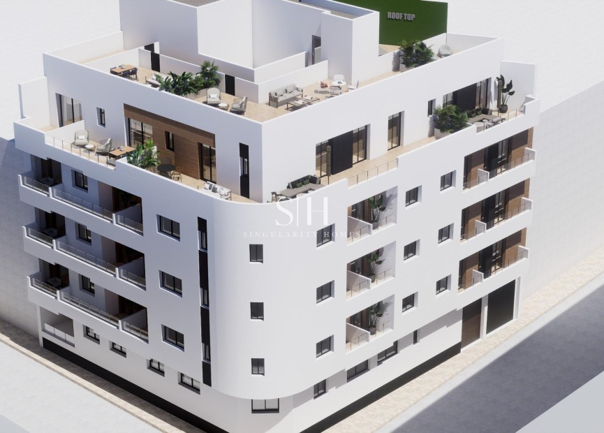Nowy budynek - Mieszkanie w bloku - Torrevieja - pueblo