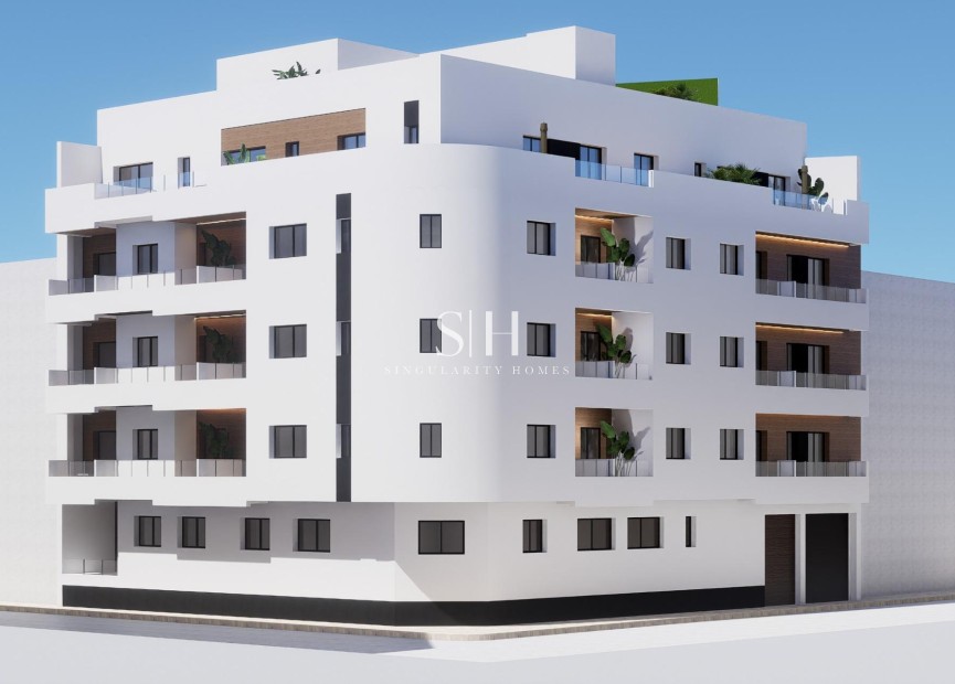 Nowy budynek - Mieszkanie w bloku - Torrevieja - pueblo