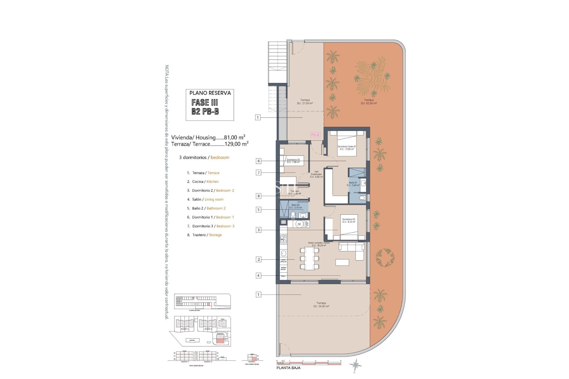 Nybyggnation - Bungalow - Los Alcázares - La Serena Golf