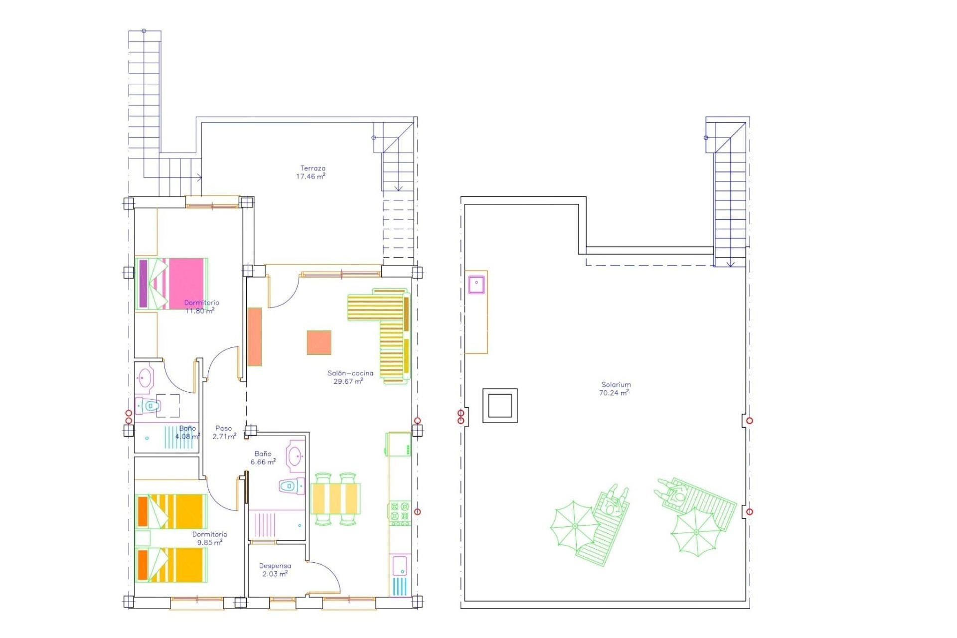 Nybyggnation - Bungalow - San Javier - pueblo