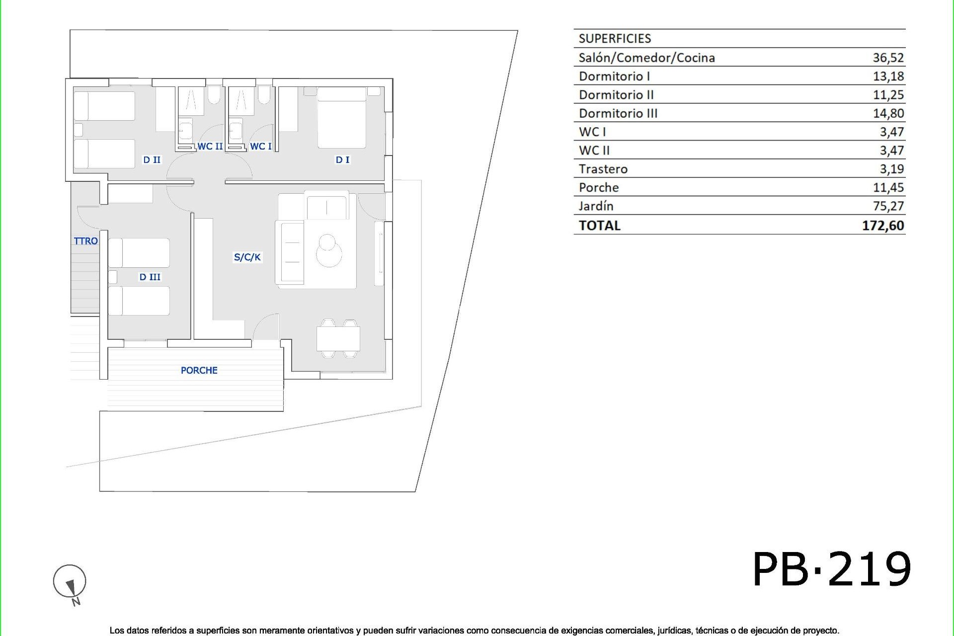 Nybyggnation - Bungalow - San Miguel de Salinas - Pueblo
