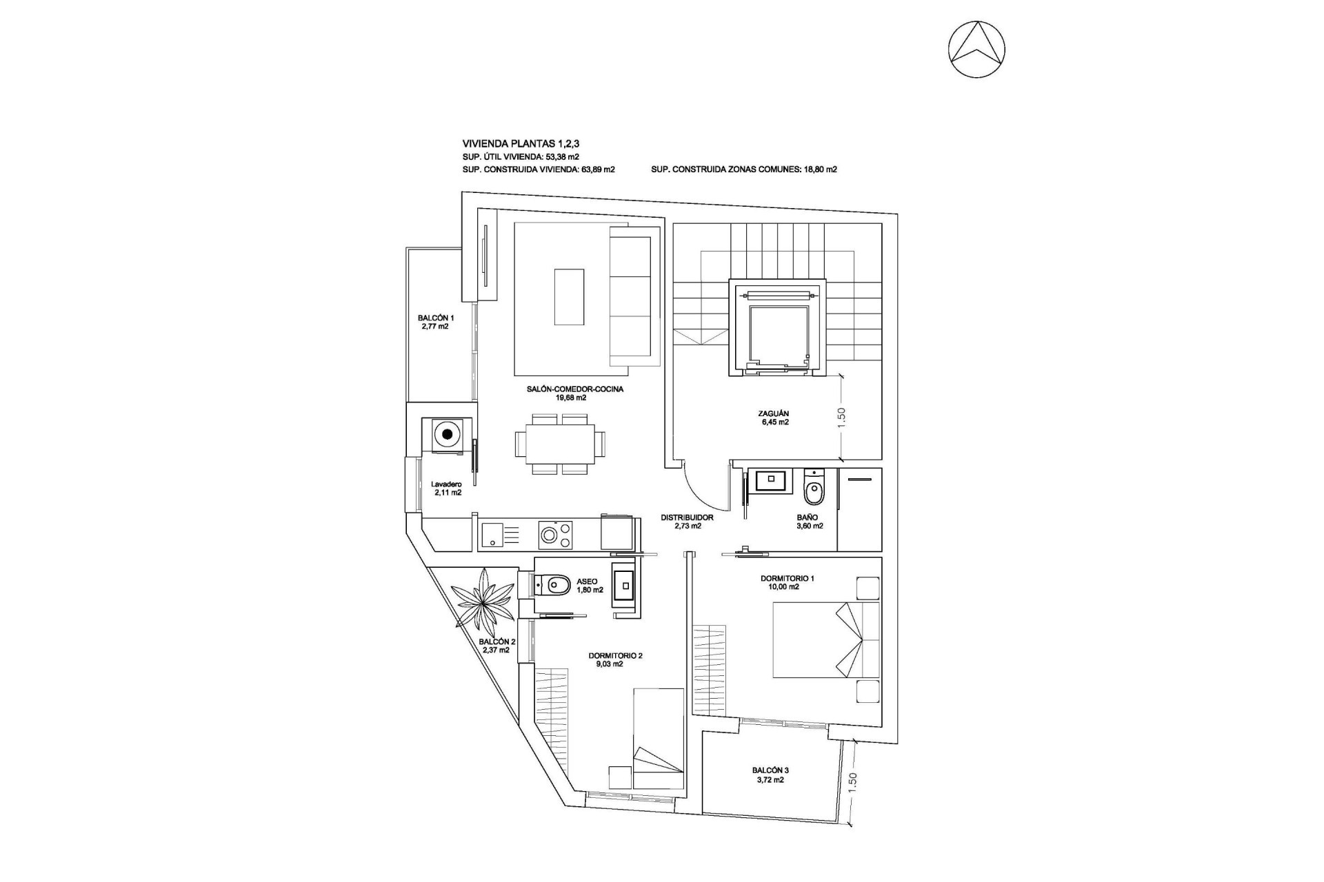 Nybyggnation - Lägenhet / lägenhet - Bigastro - centro