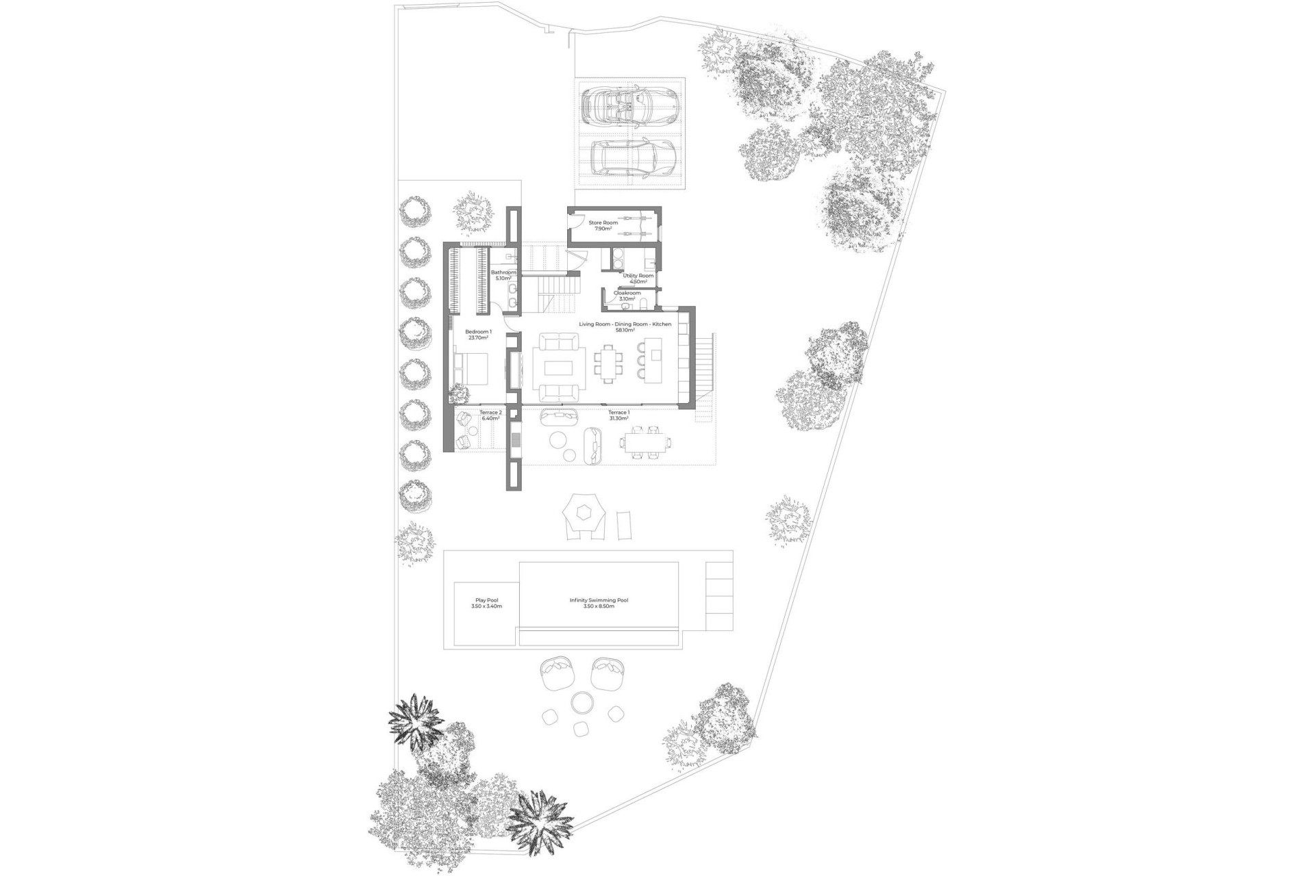 Nybyggnation - Villa - Cuevas Del Almanzora - Desert Springs Golf Club