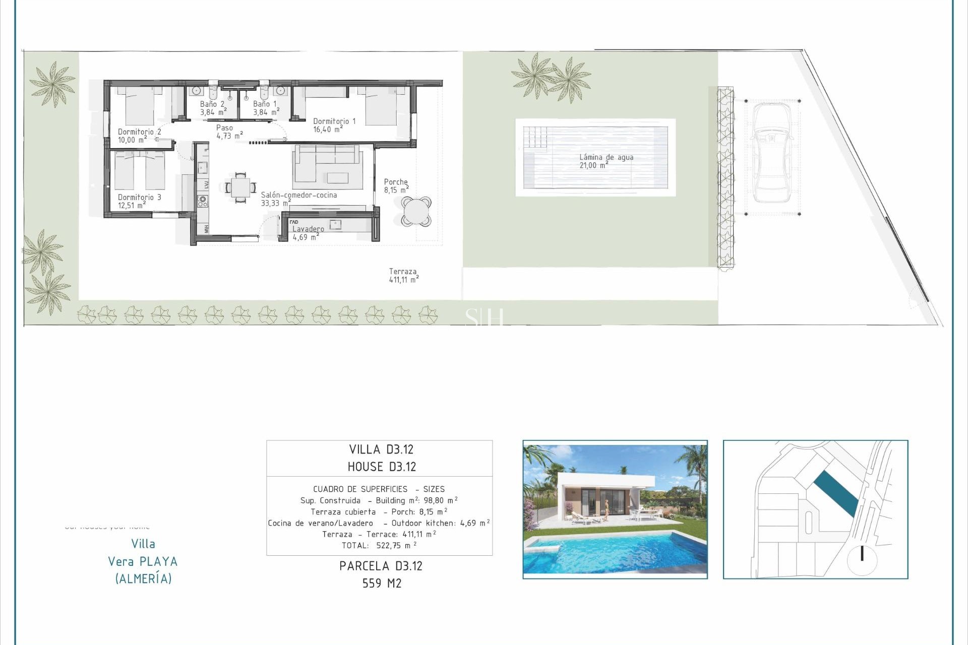 Nybyggnation - Villa - Vera - Pueblo Salinas