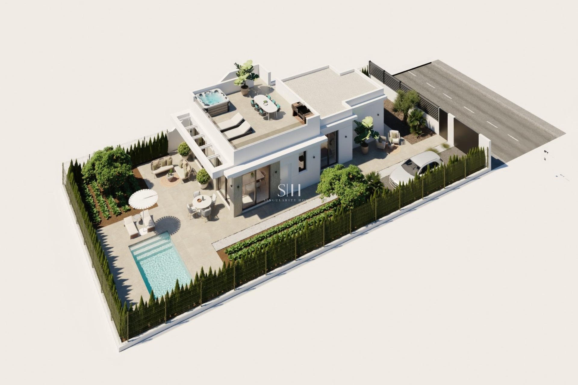 Obra nueva - Villa - Fuente Álamo - Hacienda Del Álamo Golf