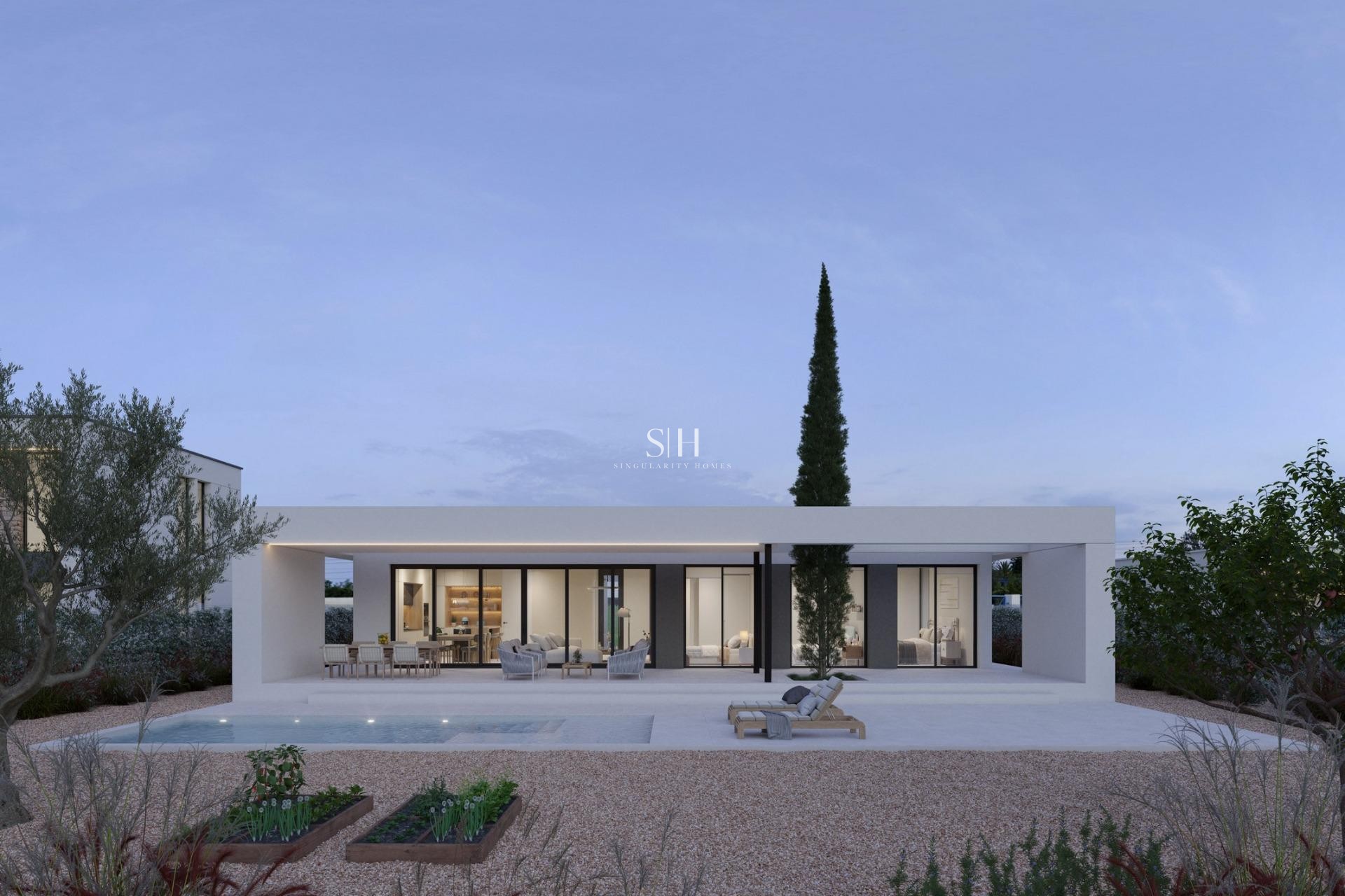 Obra nueva - Villa - Fuente Álamo - Hacienda del Alamo