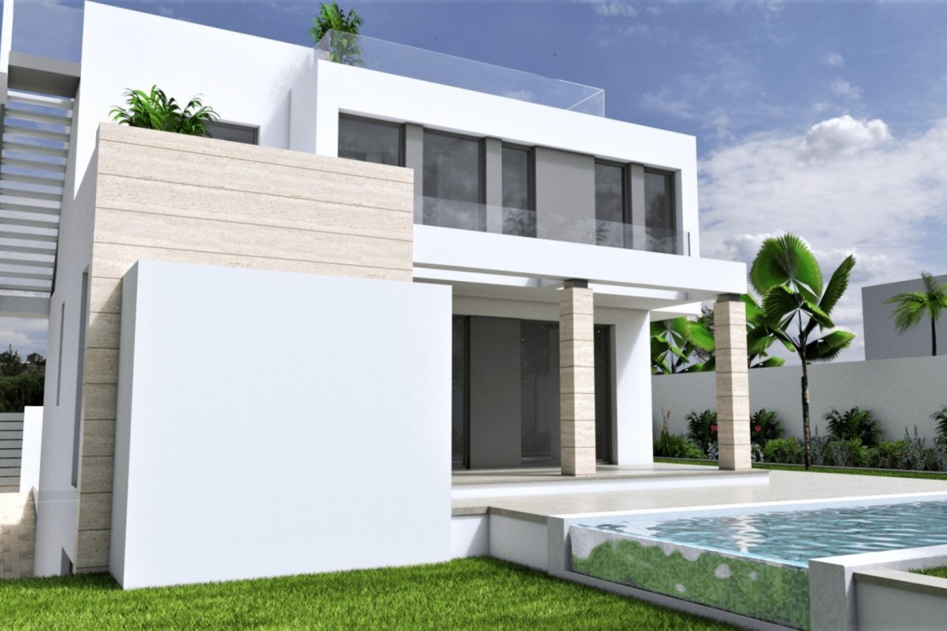 Obra nueva - Villa - Torrevieja - Aguas nuevas 1