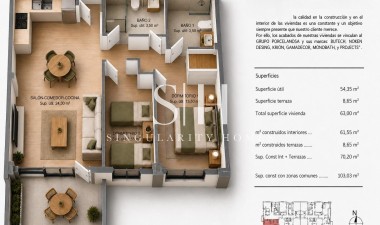Nowy budynek - Mieszkanie w bloku - Villajoyosa - Cala de Finestrat