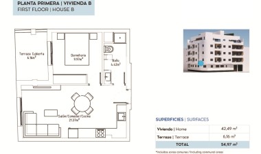 Nowy budynek - Mieszkanie w bloku - Torrevieja - pueblo