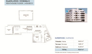 Nowy budynek - Mieszkanie w bloku - Torrevieja - pueblo