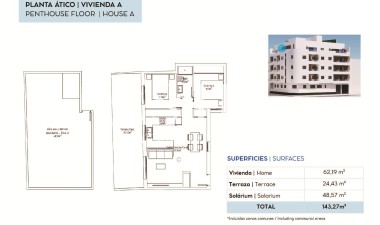 Nowy budynek - Mieszkanie w bloku - Torrevieja - pueblo